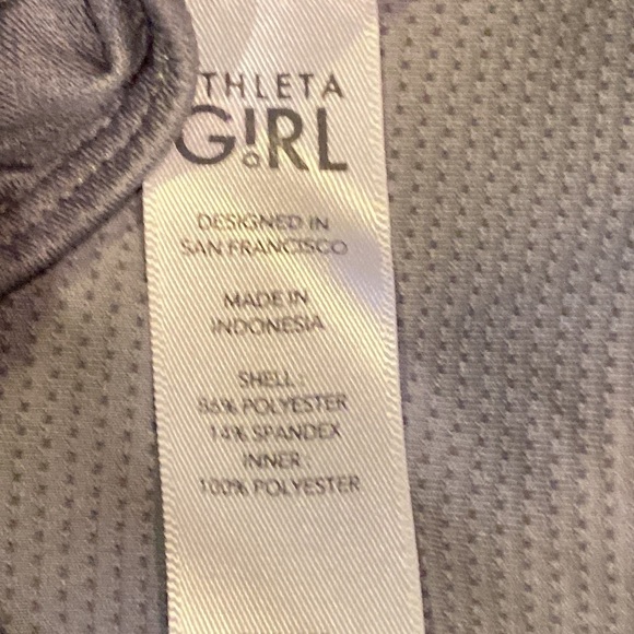Athleta Girls Gray Athletic Shorts Size medium - Picture 3 of 4